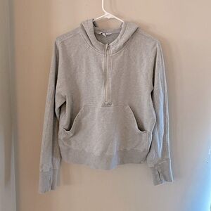 Joy Lab half zip gray hoodie size small
